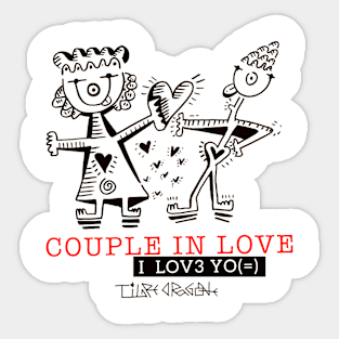 Couple in love Sticker